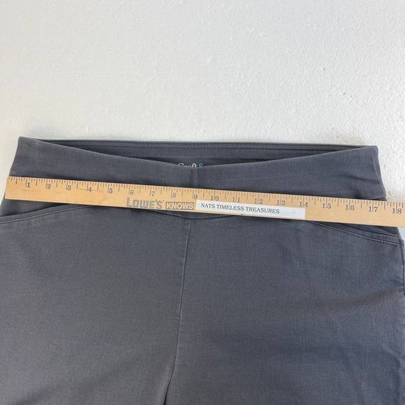 Croft & Barrow Womens Size 14 Gray Effortless Stretch Pants Straight Leg Pull on - Picture 8 of 11